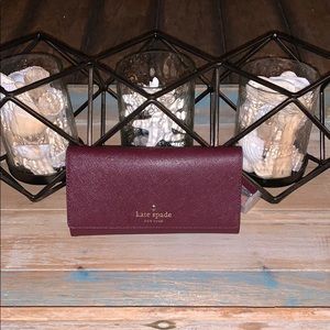Burgundy Kate Spade wallet